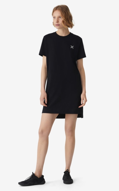 Kenzo Women Kenzo Sport 'little X' T-shirt Dress Black